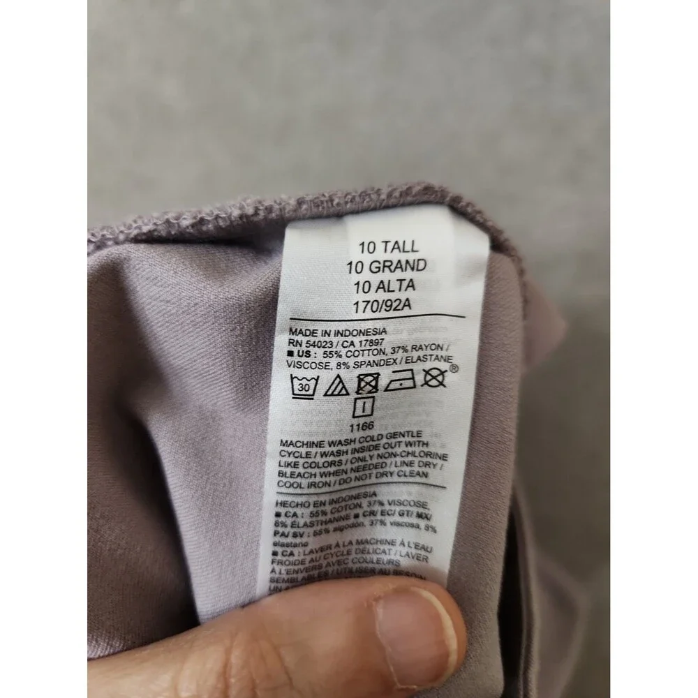 Old Navy High Rise Pixie Skinny Ankle Pants Womens 10 Tall Dawn Glow Stretch NEW
